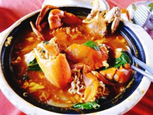Indra Tomyam Meggi Ketam, Tomyam Claypot Crab Maggie Noodle