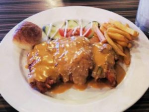 Sweet Forest Cafe Salted Egg Sauce Chicken Chop